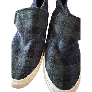 SeaVees Wool Womens Huntington Middie Highlands Sneakers Blackwatch Plaid Sz 8
